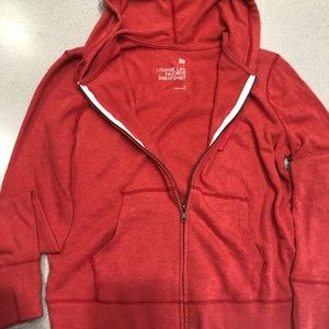 Red lightweight Zip up hoodie